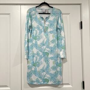 Stella‎ Parker Women's Long Sleeve Floral Dress with Gold Zipper Size M